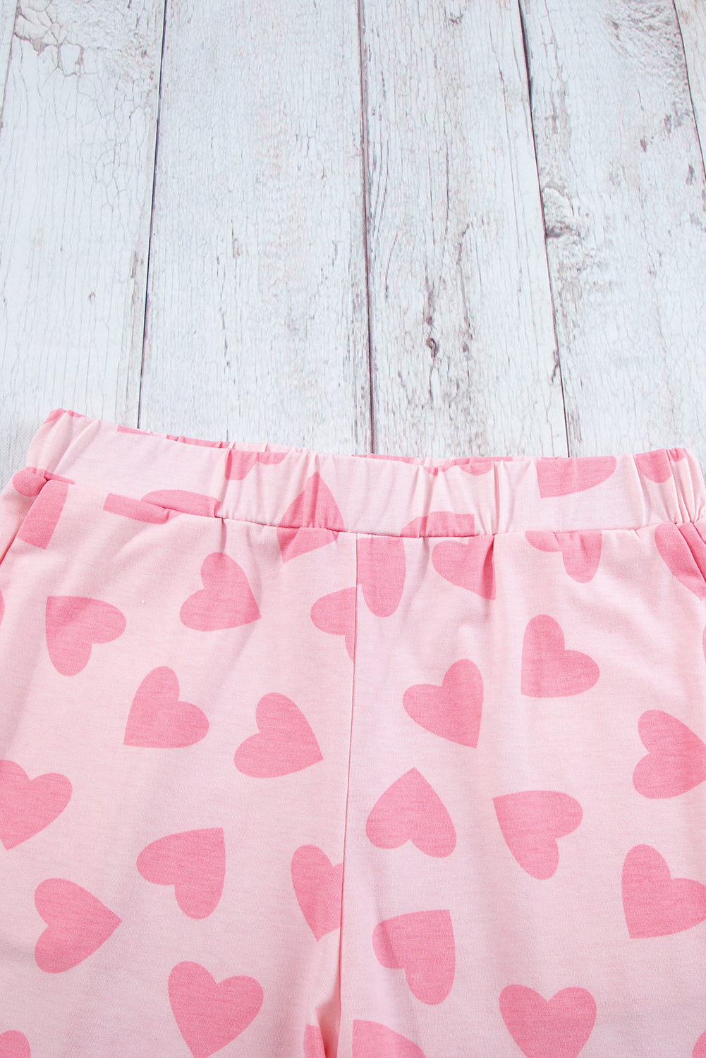 Cozy and Cute Heart Print Lounge Set