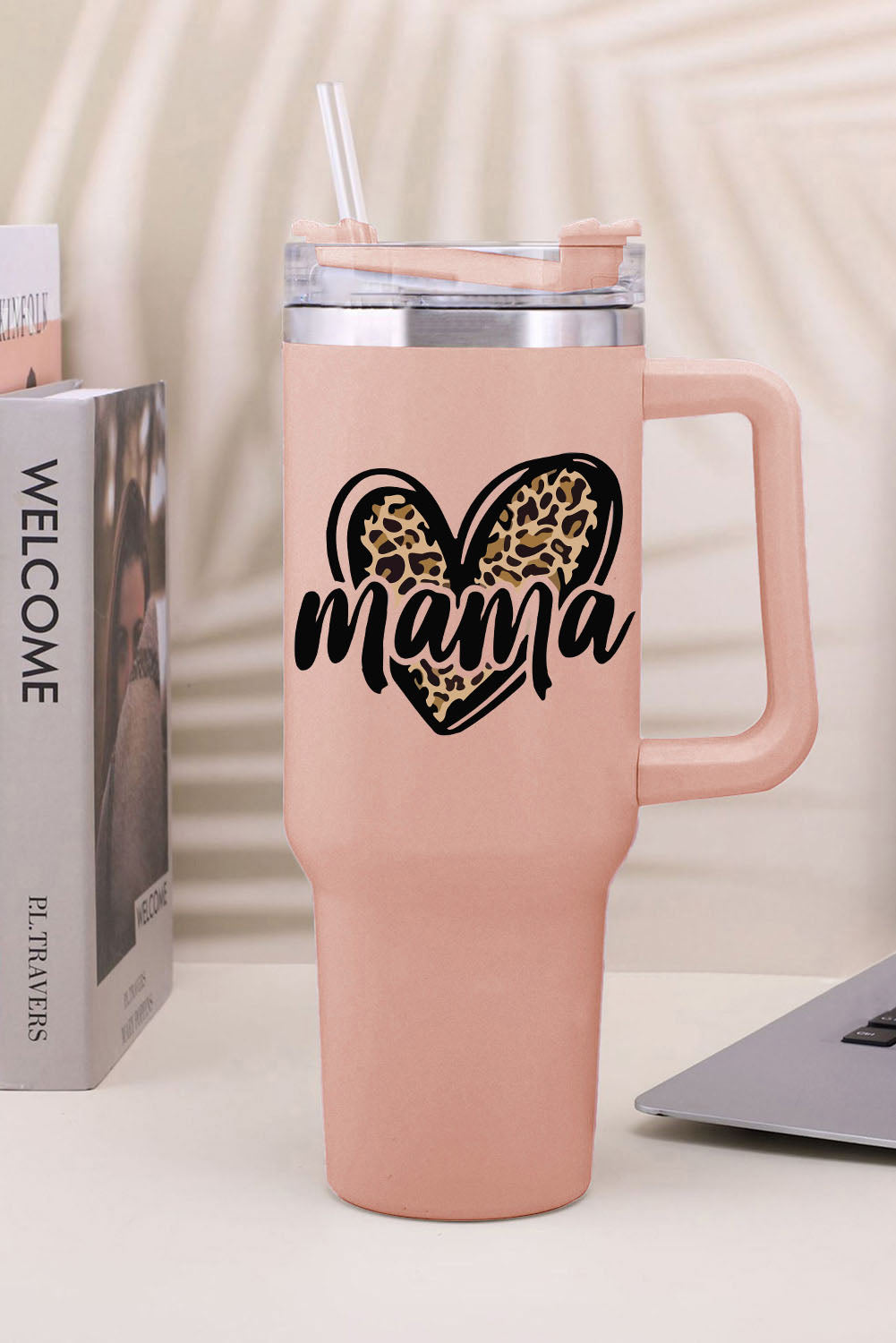 Pink Mama Leopard Stainless Steel Insulated Cup