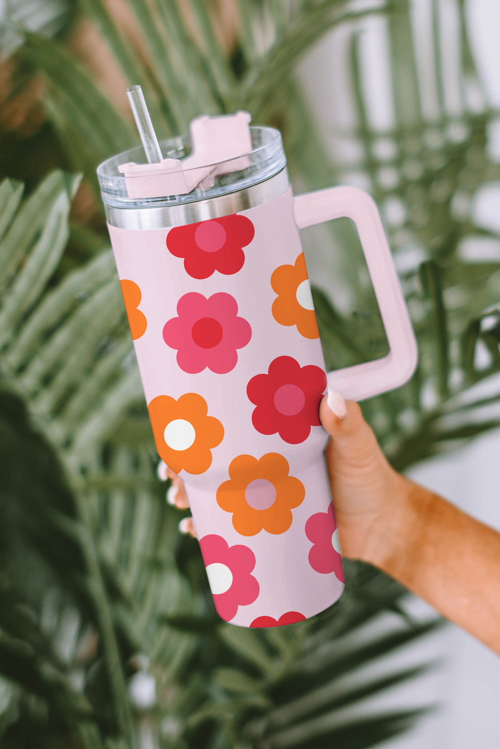 Groovy Flower Stainless Steel Vacuum Cup