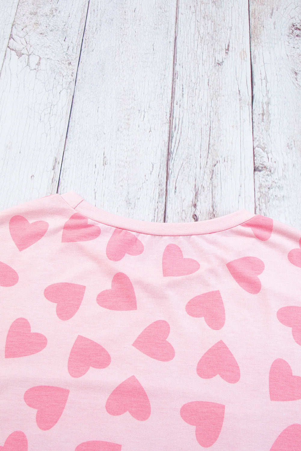 Cozy and Cute Heart Print Lounge Set