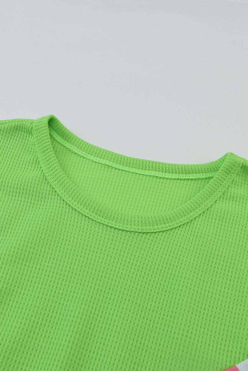 Neon Leopard Waffle Knit T-Shirt