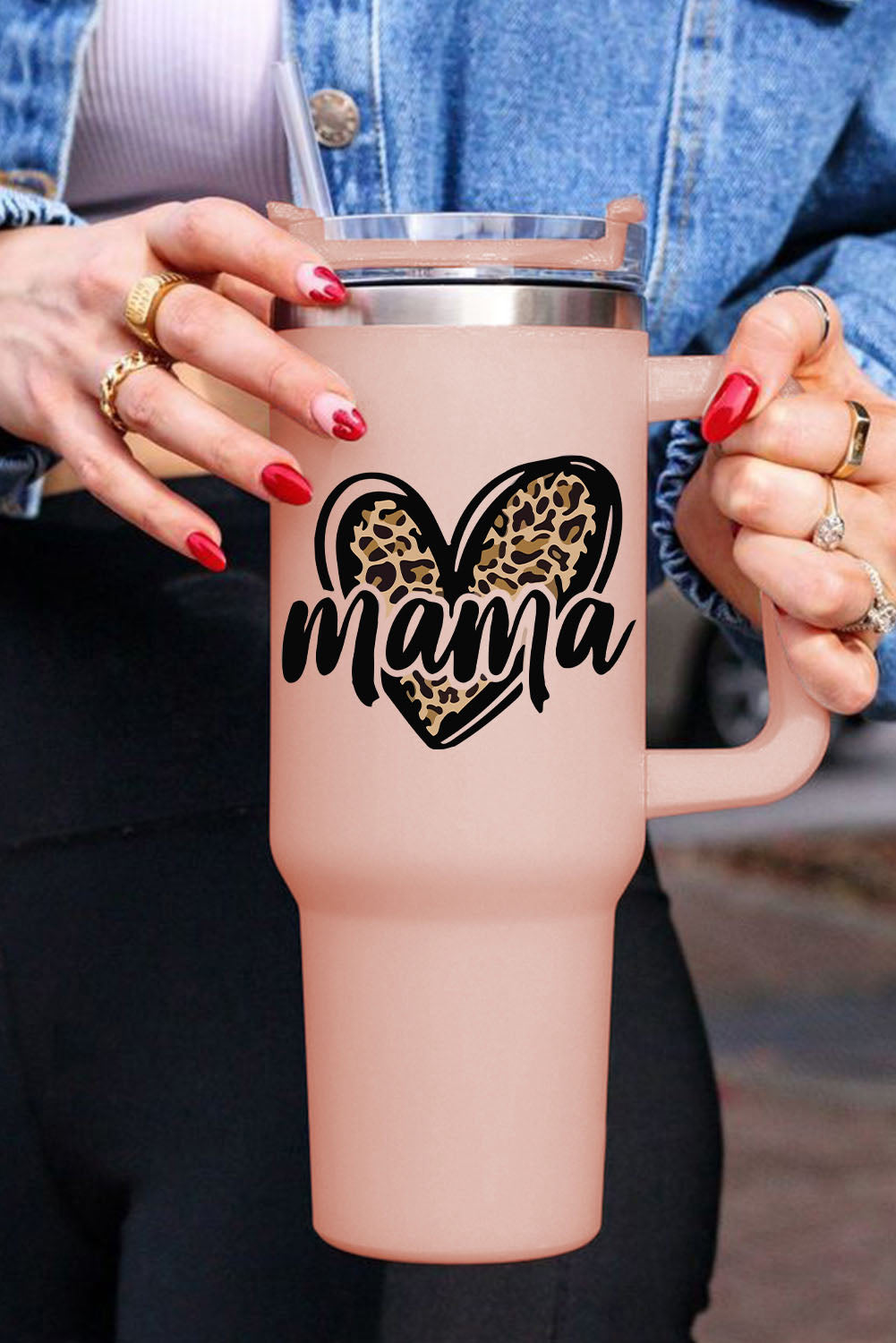 Pink Mama Leopard Stainless Steel Insulated Cup