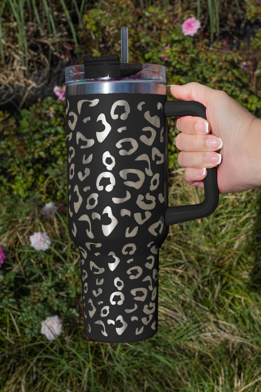 Black Leopard Double Insulated Cup