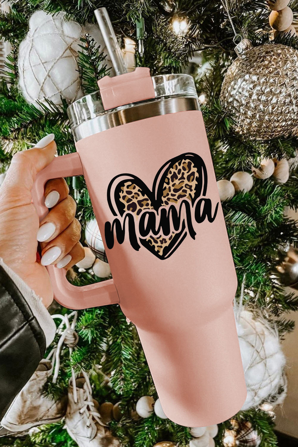 Pink Mama Leopard Stainless Steel Insulated Cup