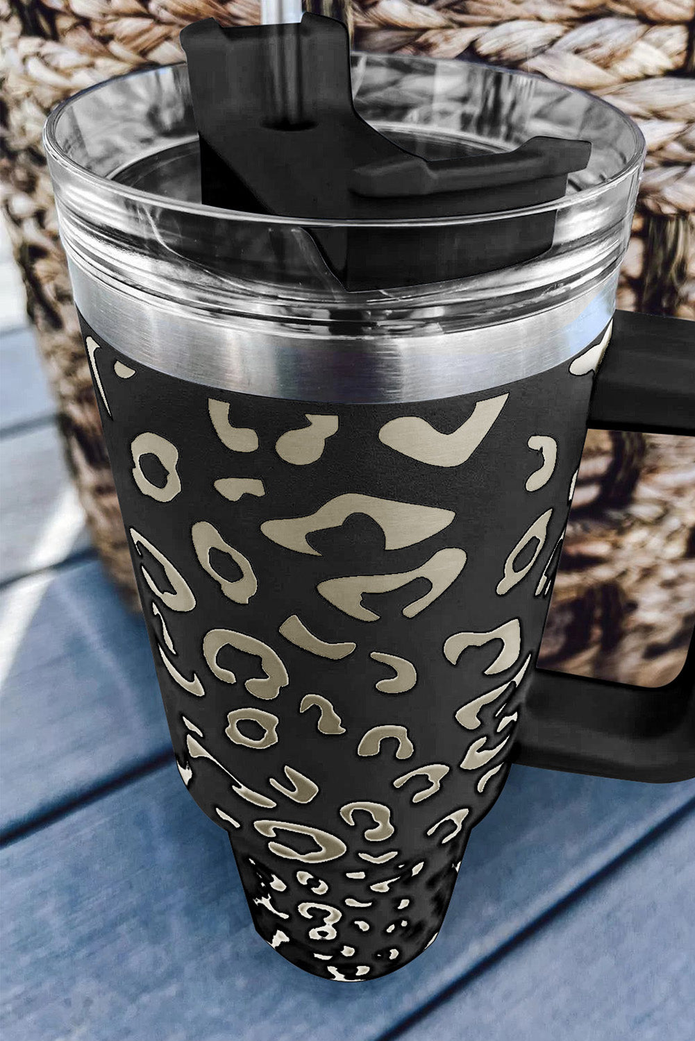 Black Leopard Double Insulated Cup