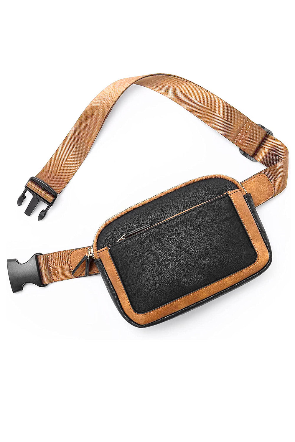 Black Adjustable Strap Mini Crossbody Bag