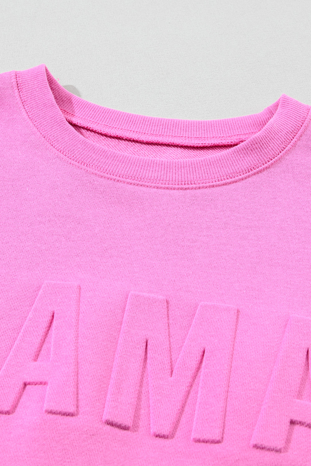 Bright Pink "MAMA" Casual Sweatshirt