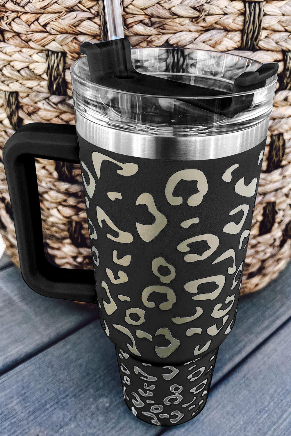 Black Leopard Double Insulated Cup